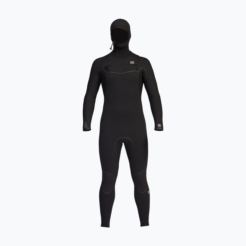Pianka do pływania męska Billabong 5/4 mm Furnace 2021 Hooded Chest Zip black 8