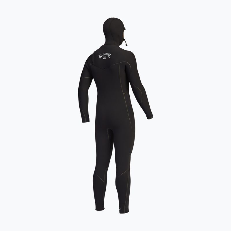 Pianka do pływania męska Billabong 5/4 mm Furnace 2021 Hooded Chest Zip black 9