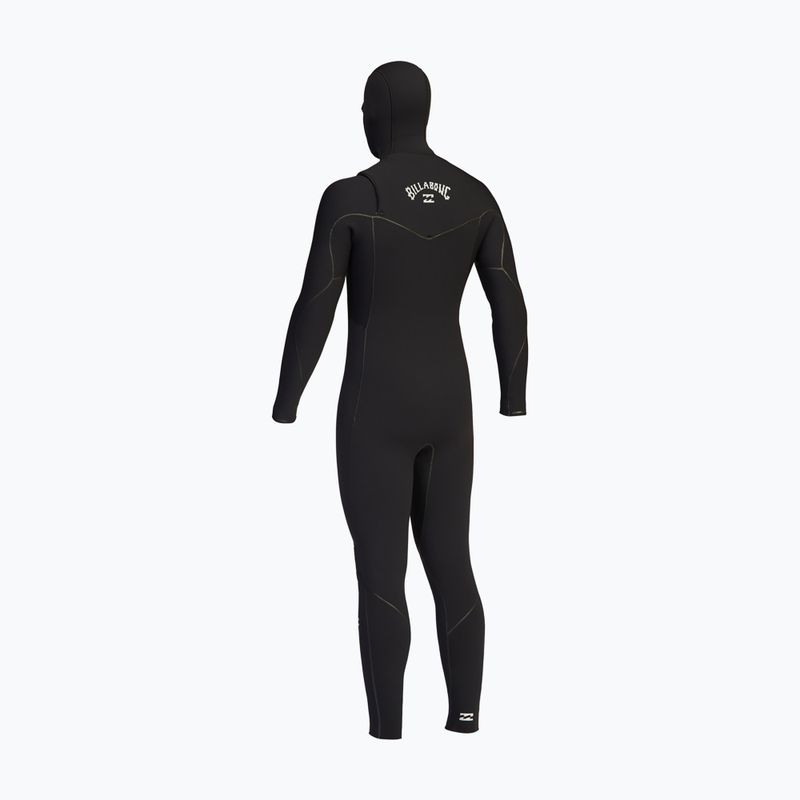 Pianka do pływania męska Billabong 5/4 mm Furnace 2021 Hooded Chest Zip black 10