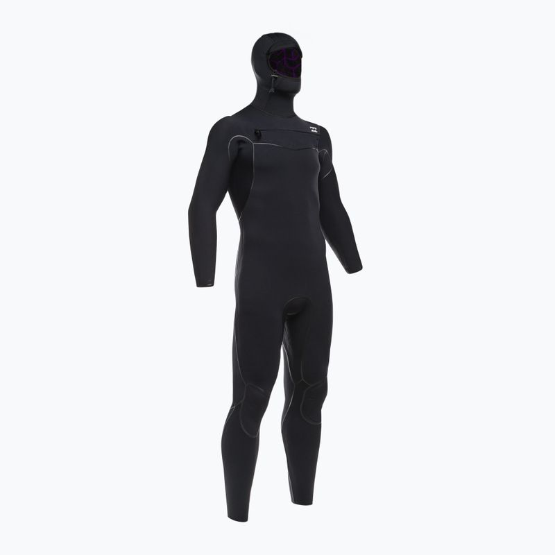Pianka do pływania męska Billabong 5/4 mm Furnace 2021 Hooded Chest Zip black