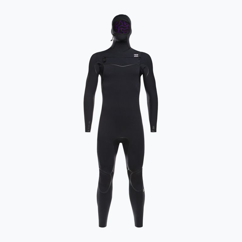 Pianka do pływania męska Billabong 5/4 mm Furnace 2021 Hooded Chest Zip black 2