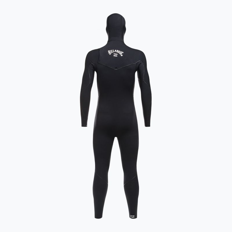 Pianka do pływania męska Billabong 5/4 mm Furnace 2021 Hooded Chest Zip black 3