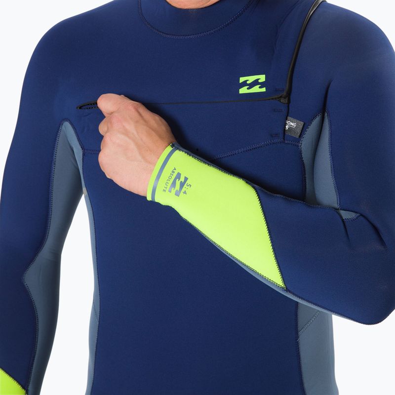 Pianka do pływania męska Billabong 5/4 mm Absolute 2021 Chest Zip navy 3