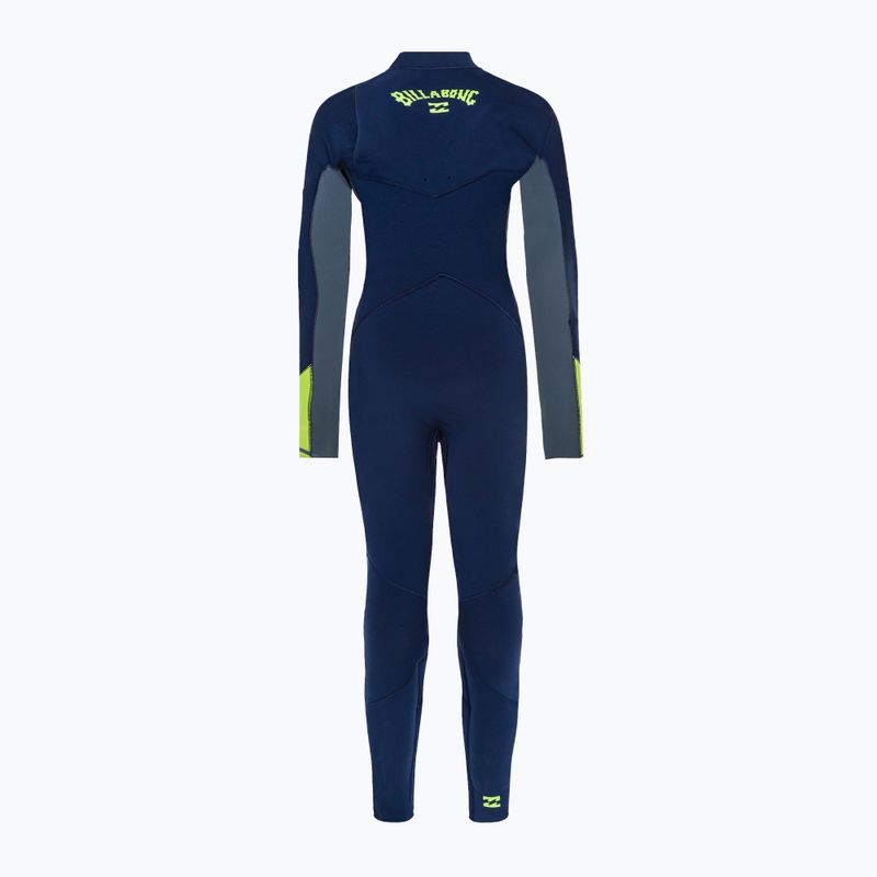 Pianka do pływania dziecięca Billabong 5/4 mm Absolute Chest Zip navy 3