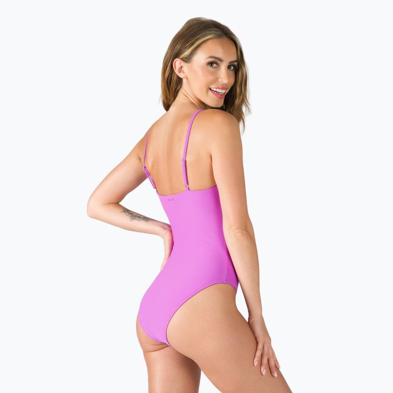 Strój kąpielowy jednoczęściowy damski Billabong Tanlines bright orchid 3