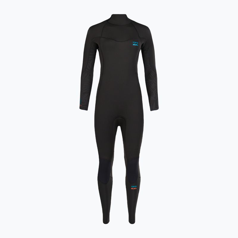 Pianka do pływania damska Billabong 4/3 mm Synergy Back Zip black palms 2