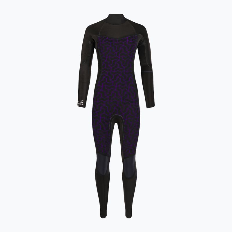 Pianka do pływania damska Billabong 4/3 mm Synergy Back Zip black palms 4