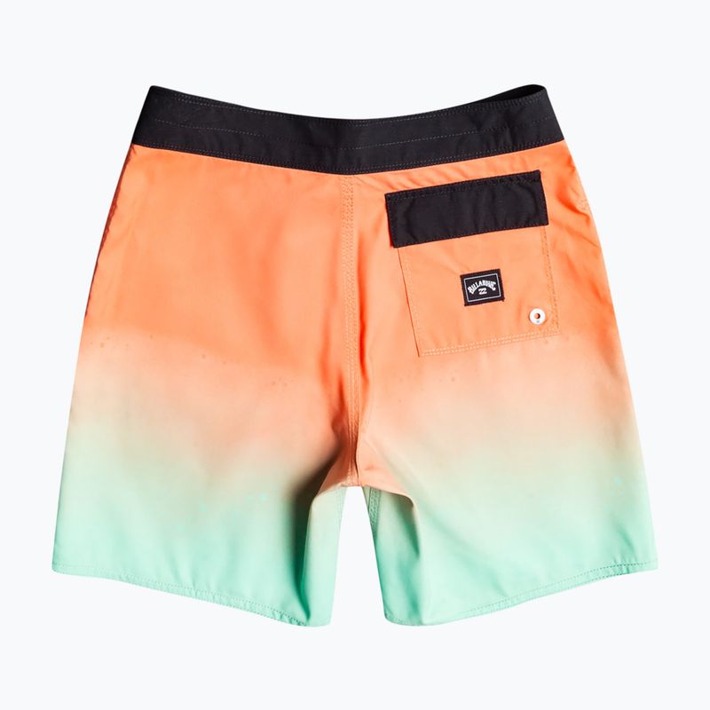 Szorty kąpielowe dziecięce Billabong All Day Fade OG orange 2