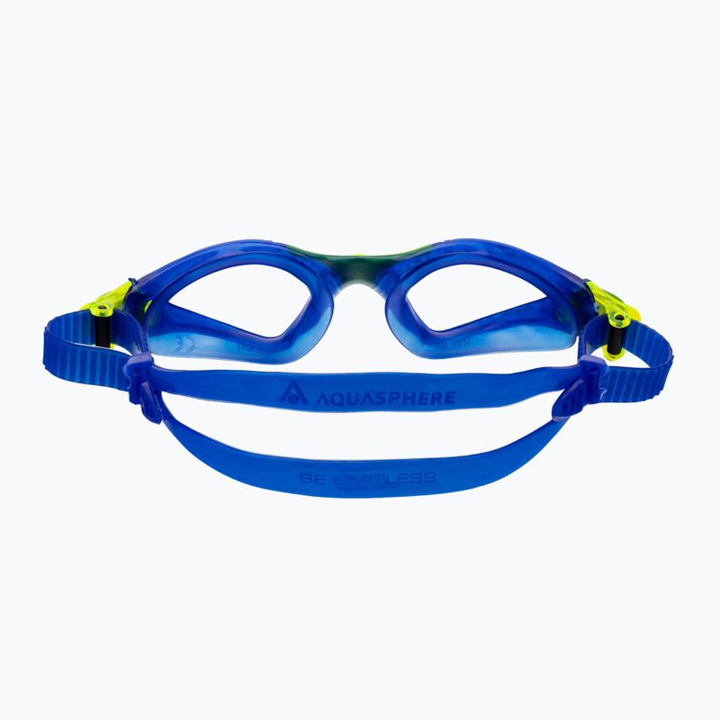 Okulary do pływania dziecięce Aquasphere Kayenne 2022 blue/yellow/clear 5