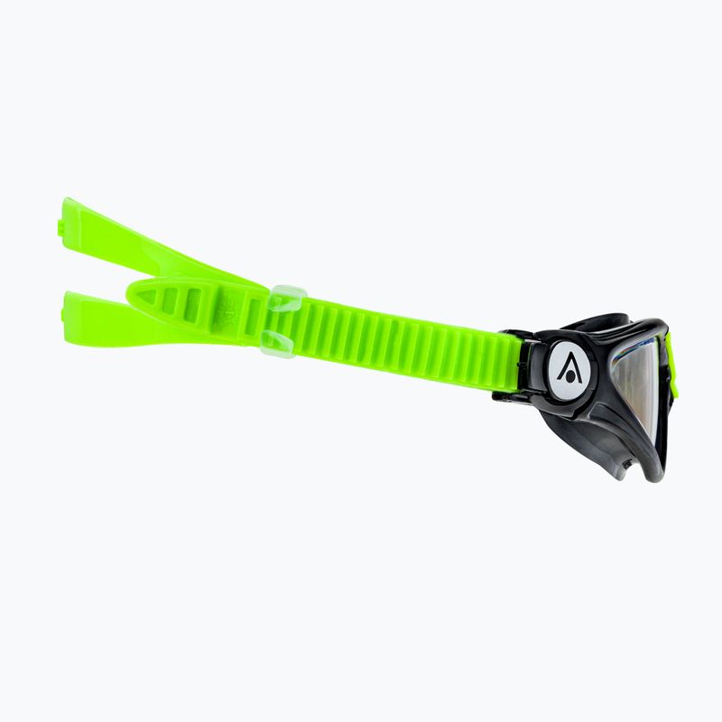 Okulary do pływania dziecięce Aquasphere Kayenne 2022 black/bright green/clear 3