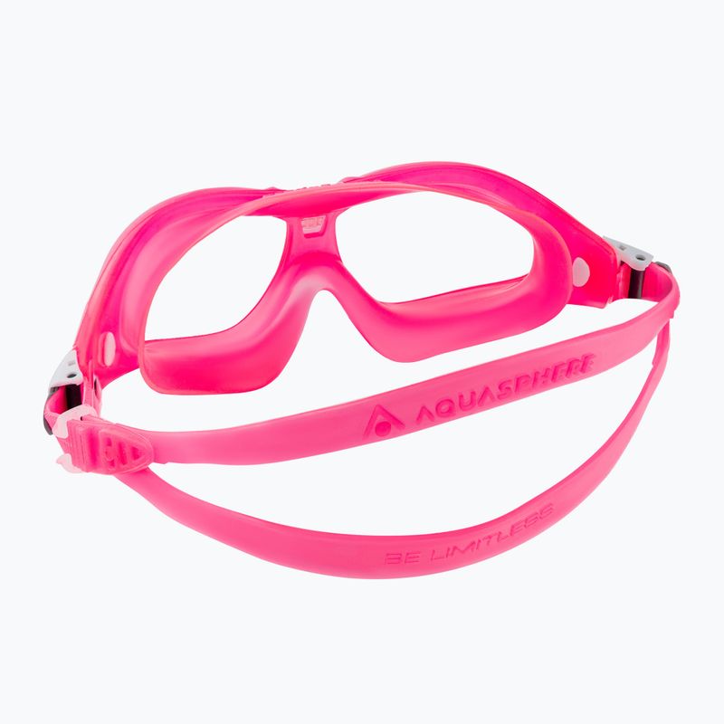 Maska do pływania dziecięca Aquasphere Seal Kid 2 2022 pink/pink/clear 4
