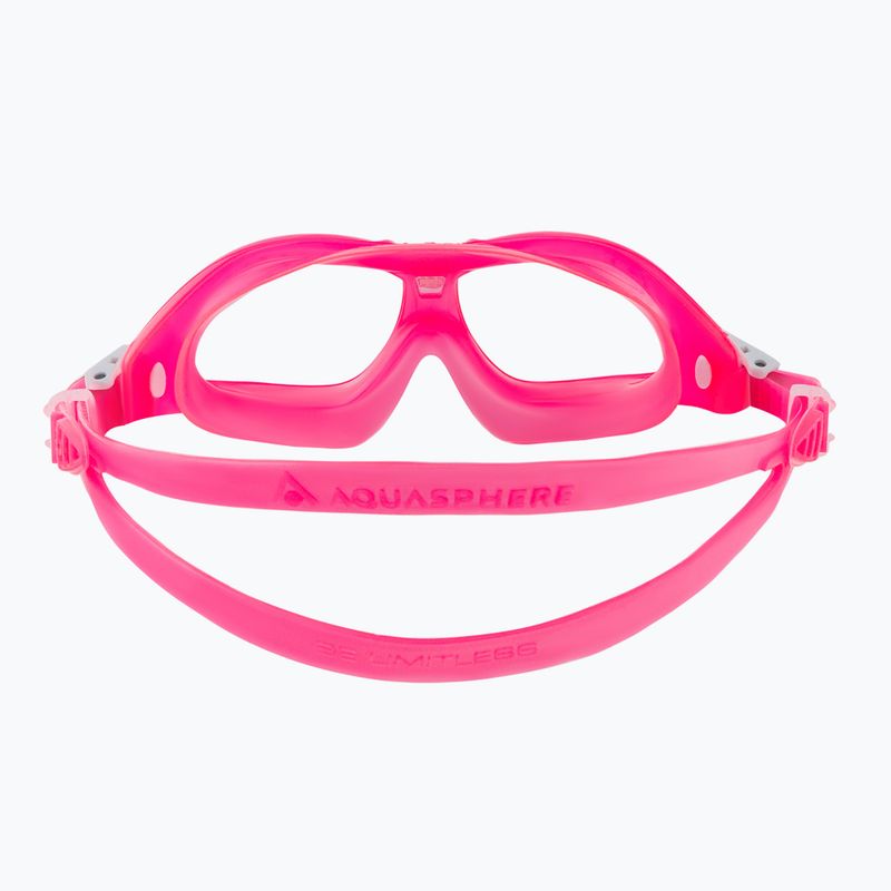 Maska do pływania dziecięca Aquasphere Seal Kid 2 2022 pink/pink/clear 5