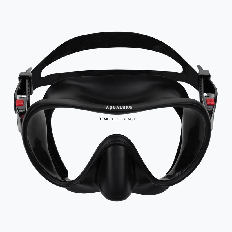 Zestaw do snorkelingu Aqualung Nabul Set black/black 3