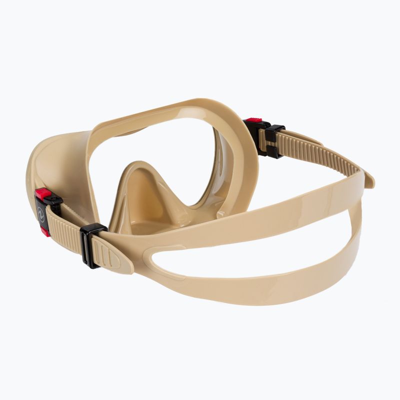 Zestaw do snorkelingu Aqualung Nabul Set beige/dark green 5