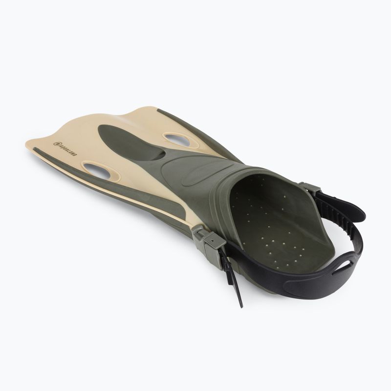 Zestaw do snorkelingu Aqualung Nabul Set beige/dark green 13