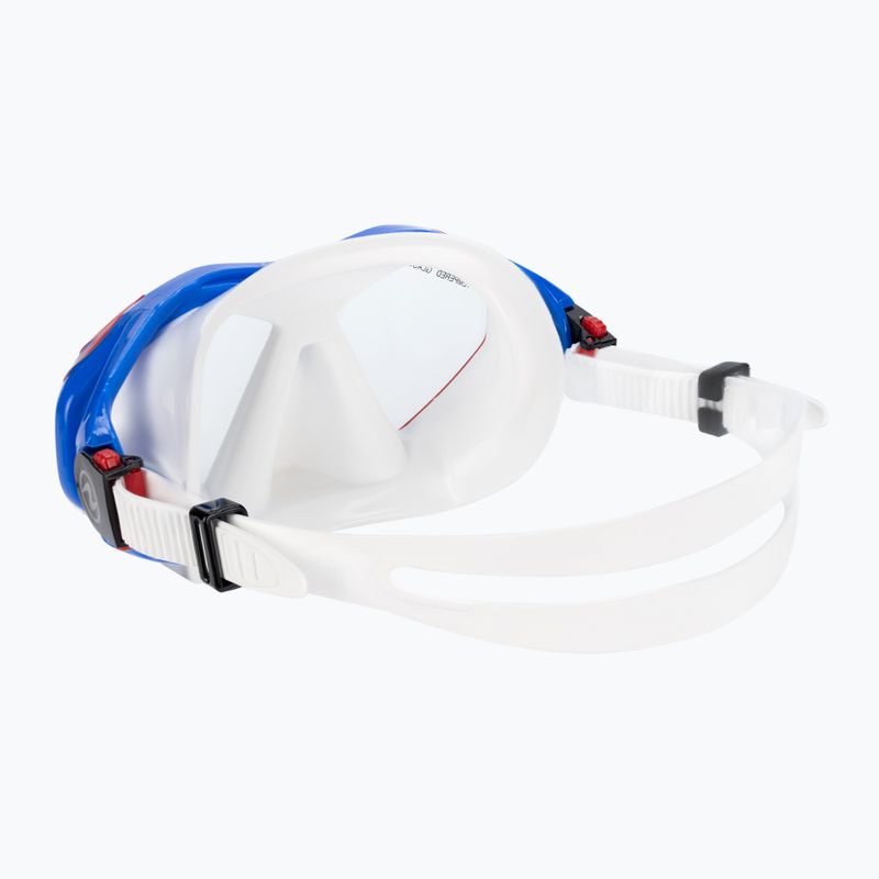 Zestaw do snorkelingu Aqualung Hawkeye Combo white/blue/red 4