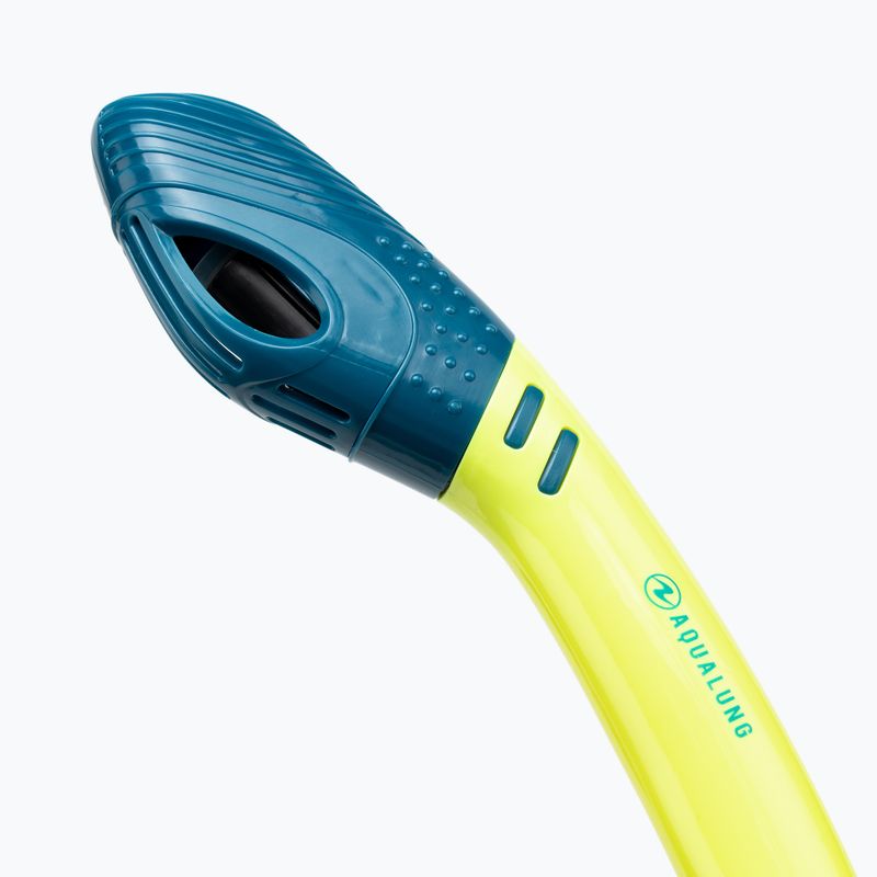 Fajka do snorkelingu Aqualung Gobi Dry fluo yellow/pert 2