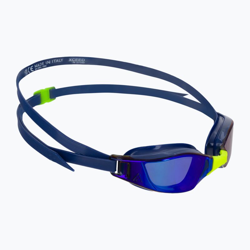 Okulary do pływania Aquasphere Xceed 2022 navy blue/navy blue/mirror blue
