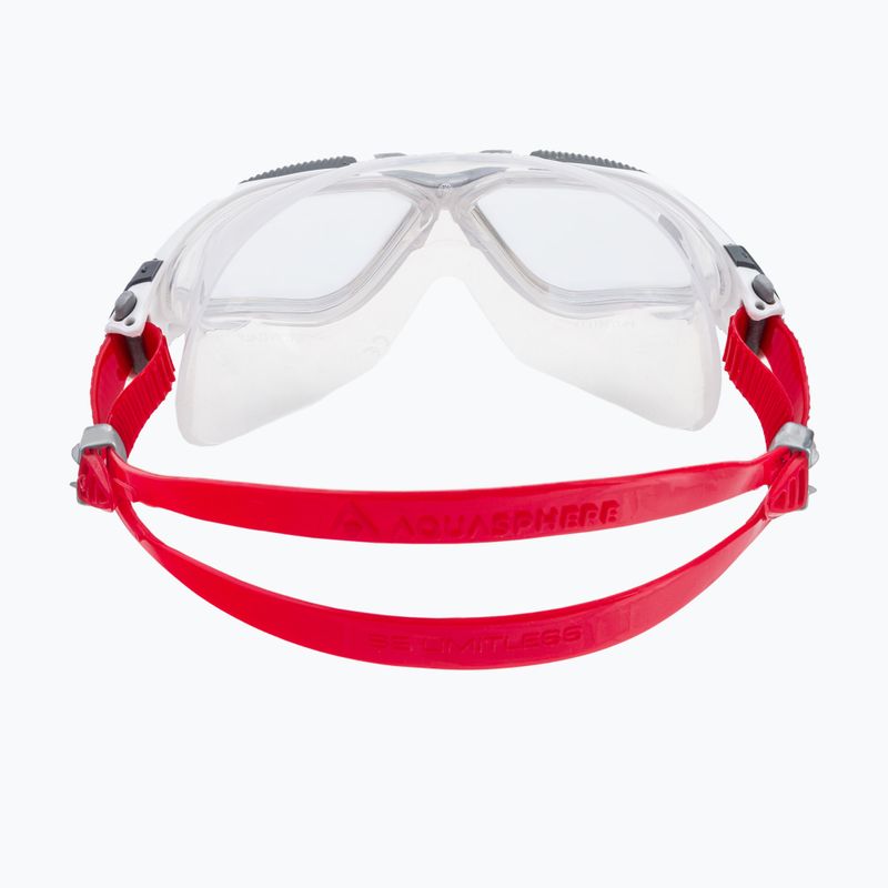 Maska do pływania Aquasphere Vista white/red/mirrored iridescent MS5050906LMI 5