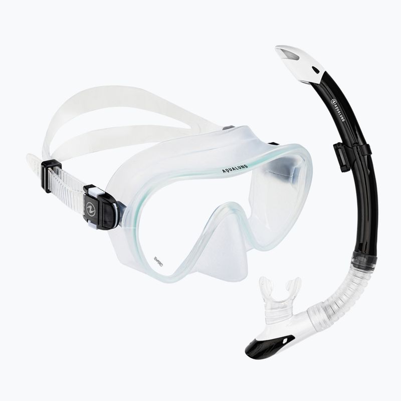Zestaw do snorkelingu Aqualung Combo Nabul maska + fajka transparent/white