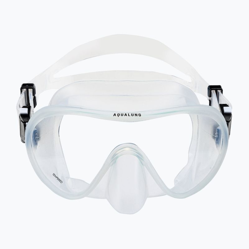Zestaw do snorkelingu Aqualung Combo Nabul maska + fajka transparent/white 2