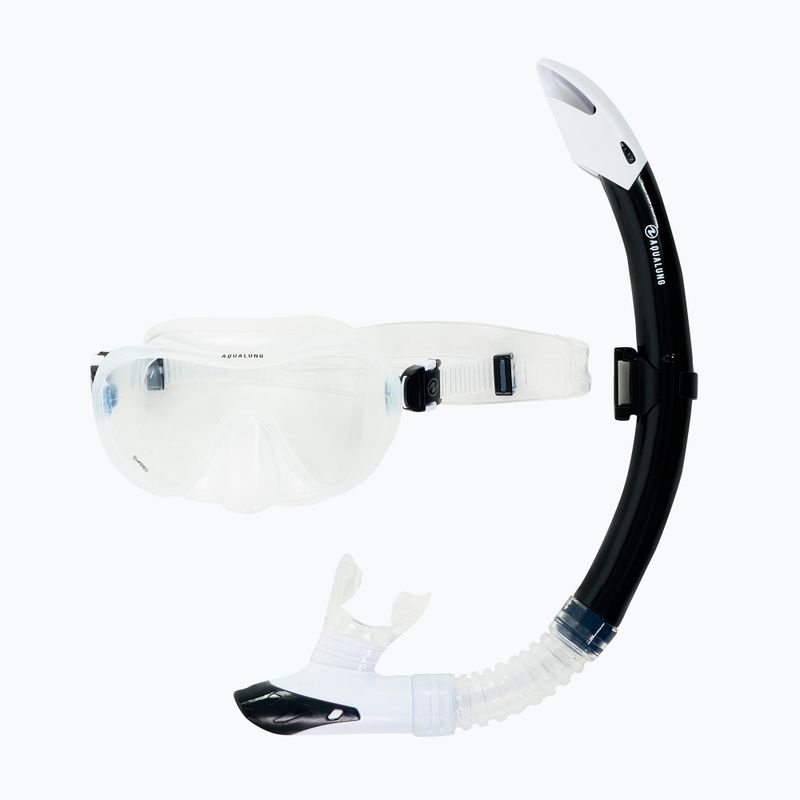 Zestaw do snorkelingu Aqualung Combo Nabul maska + fajka transparent/white 9