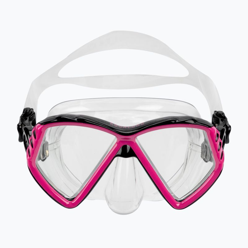 Maska do snorkelingu dziecięca Aqualung Cub transparent/pink 2