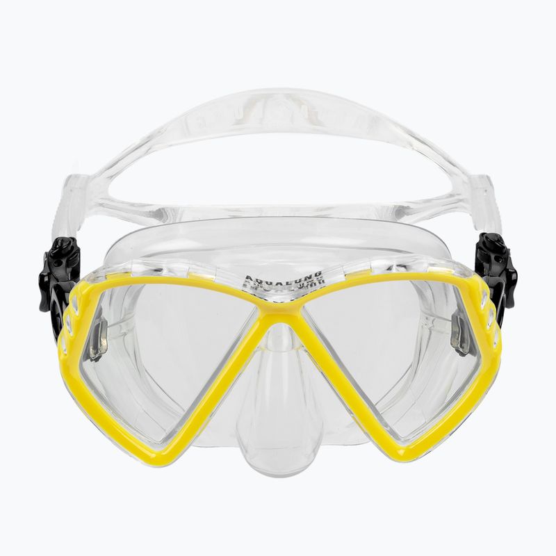 Maska do snorkelingu dziecięca Aqualung Cub transparent/yellow 2