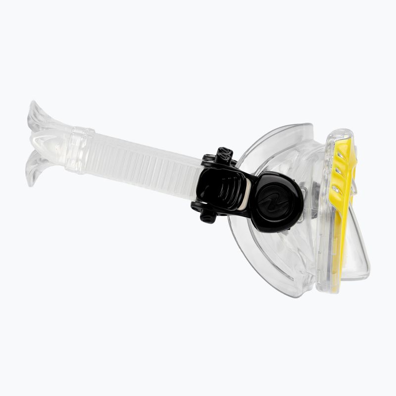 Maska do snorkelingu dziecięca Aqualung Cub transparent/yellow 3