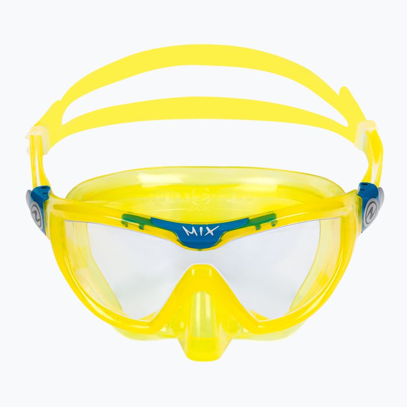 Zestaw do snorkelingu dziecięcy Aqualung Mix Combo yellow/petrol 3