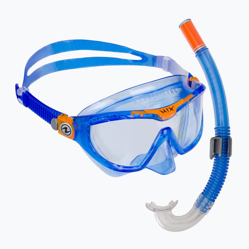 Zestaw do snorkelingu dziecięcy Aqualung Mix Combo blue/orange