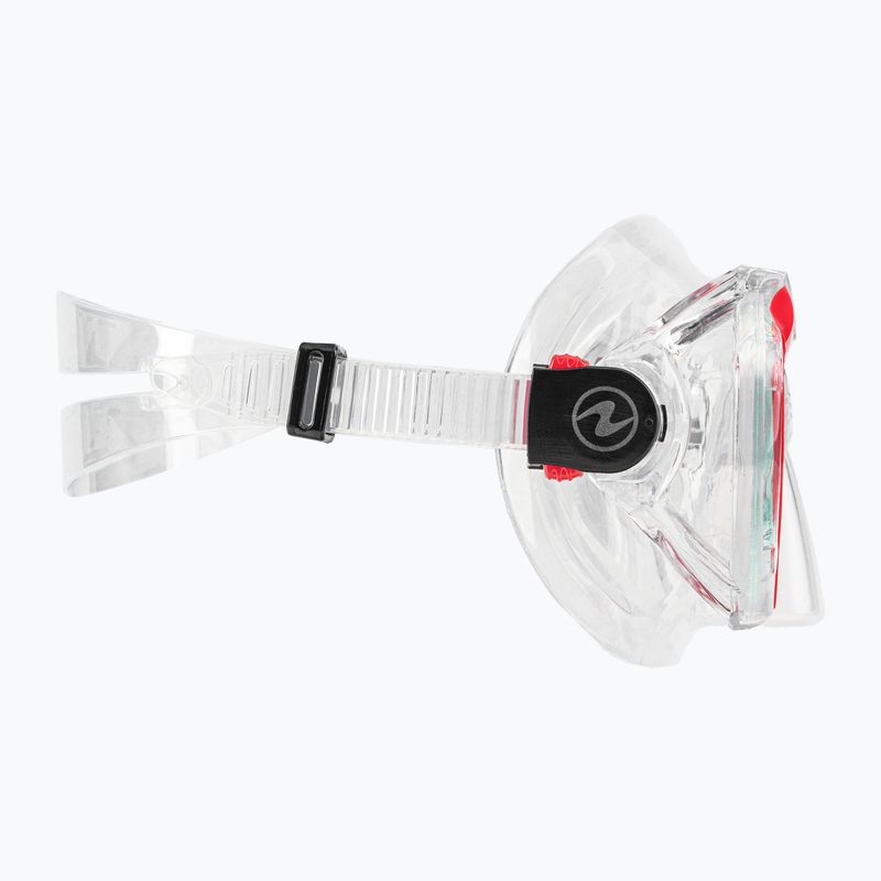Maska do snorkelingu Aqualung Hawkeye transparent/red 3