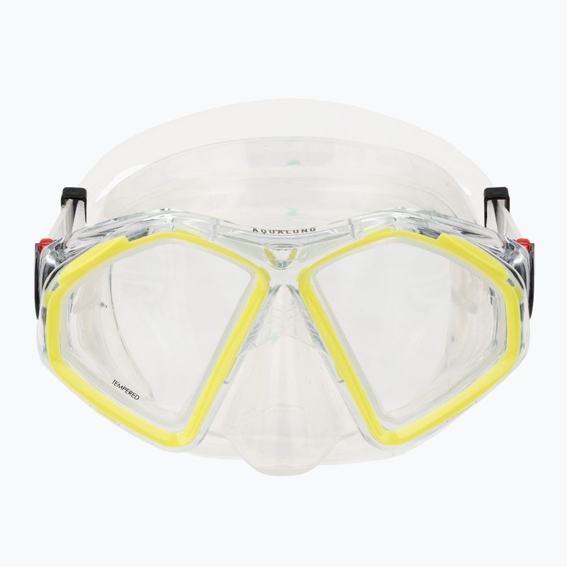 Maska do snorkelingu Aqualung Hawkeye transparent/yellow 2