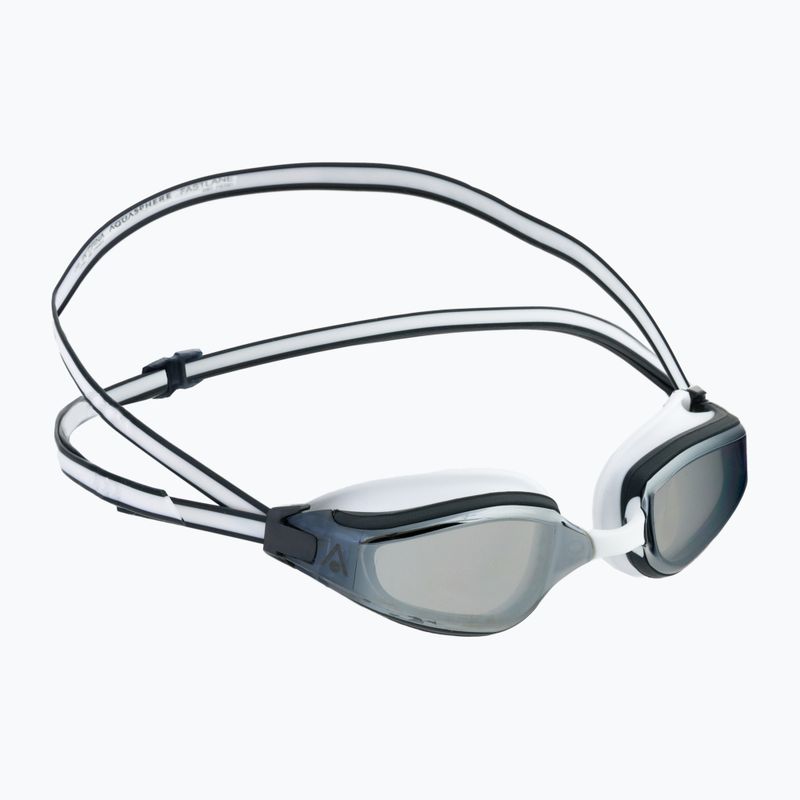 Okulary do pływania Aquasphere Fastlane white/grey/mirror silver