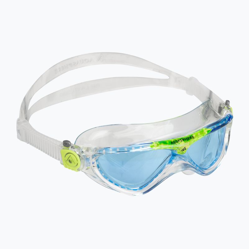 Maska do pływania dziecięca Aquasphere Vista transparent/bright green/blue