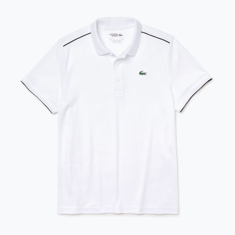 Koszulka polo męska Lacoste DH2094 white/black
