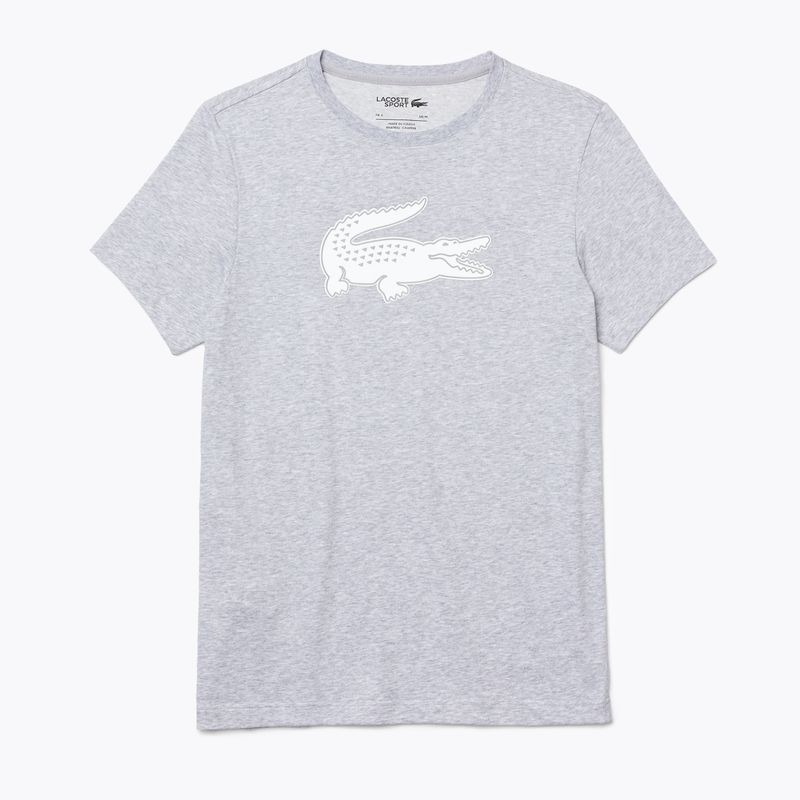Koszulka męska Lacoste TH2042 silver chine/white