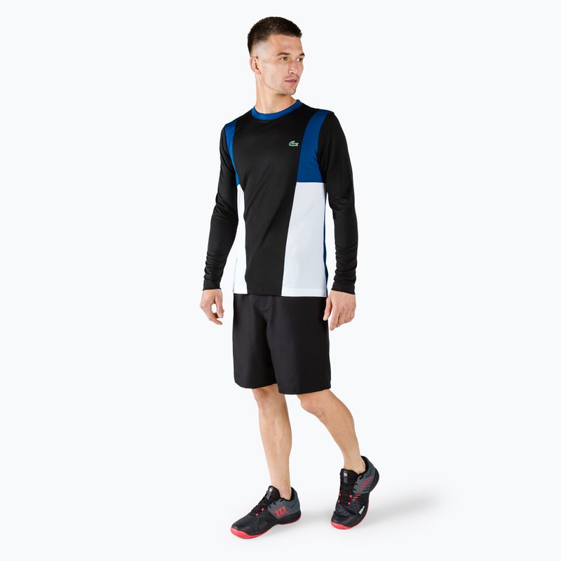 Longsleeve męski Lacoste TH0831 black/cosmic/white/white 2