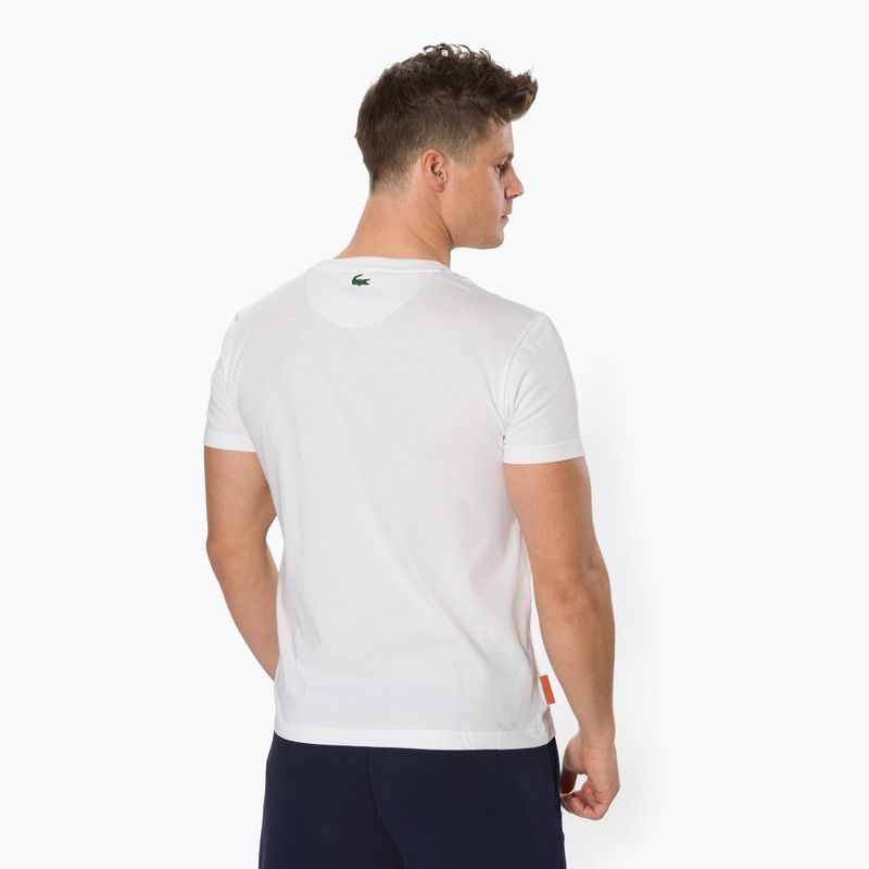 Koszulka męska Lacoste TH0964 white/navy blue 3