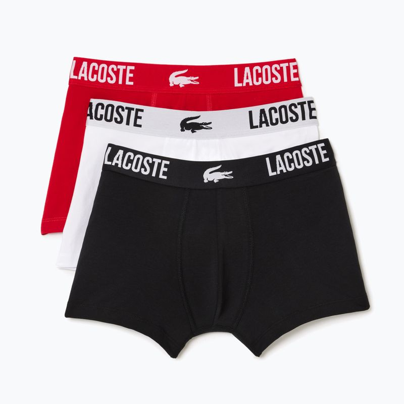 Bokserki męskie Lacoste 5H3321 3 pary black/red/white 7