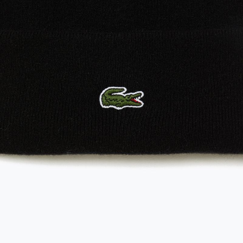 Czapka zimowa Lacoste RB9825 black 2