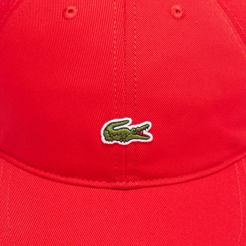 Czapka z daszkiem Lacoste RK0491 red 4