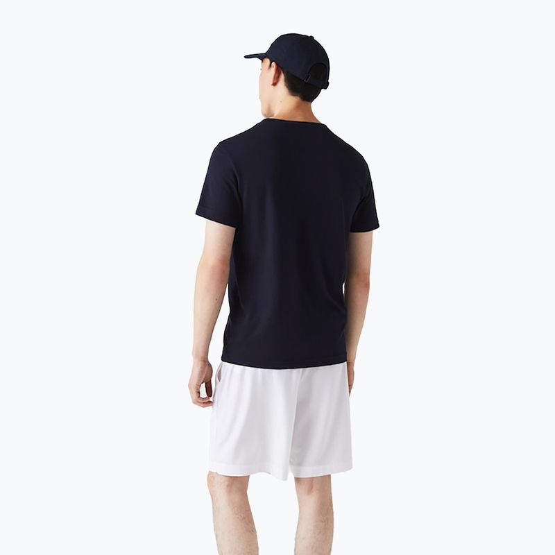 Koszulka męska Lacoste TH2042 navy blue/white 3