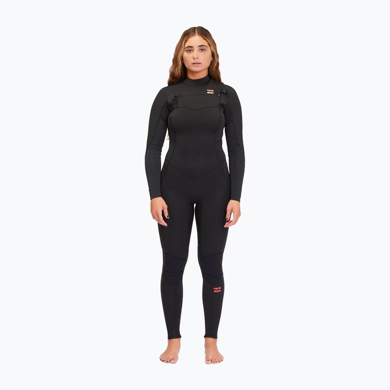 Pianka do pływania damska Billabong 4/3 mm Synergy Chest Zip wild black