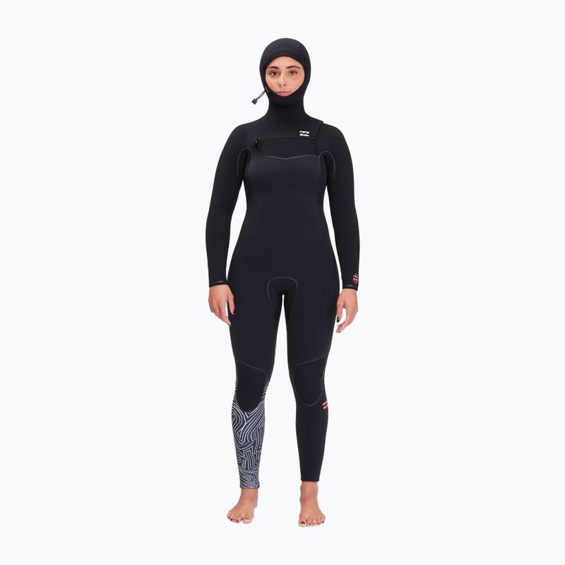 Pianka do pływania damska Billabong 5/4 mm Furnace Comp Chest Zip midnight trails
