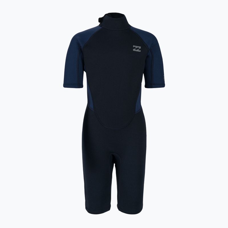 Pianka do pływania dziecięca Billabong 2/2 mm Intruder Back Zip Spring navy