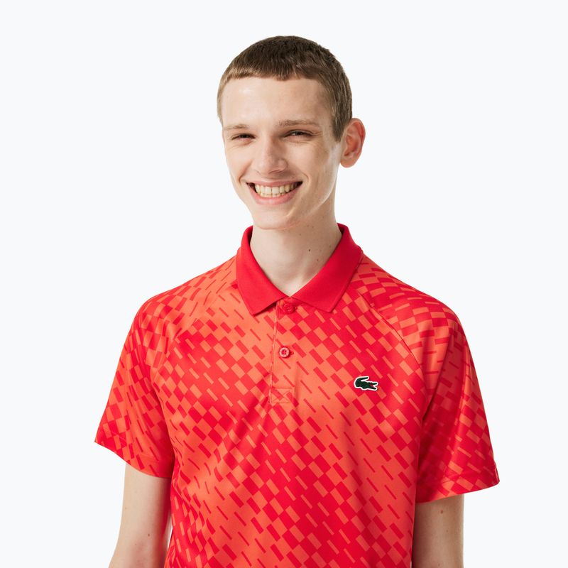Koszulka polo męska Lacoste DH5174 corrida/watermelon 3