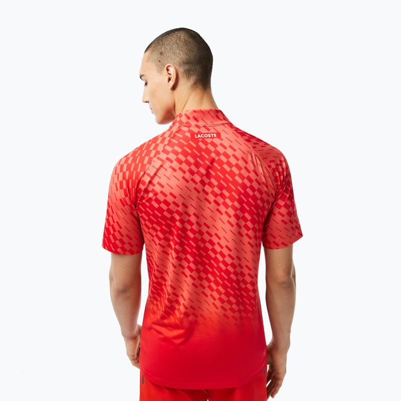 Koszulka polo męska Lacoste DH5177 corrida/watermelon waterm 2