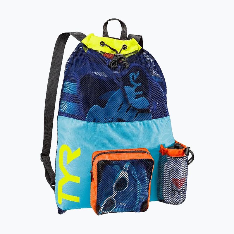 Worek pływacki  TYR Big Mesh Mummy Bag 40 l blue/yellow 6