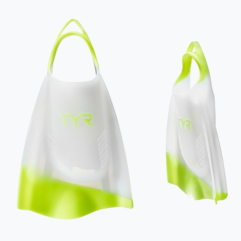 Płetwy do pływania TYR Hydroblade white/lime 5